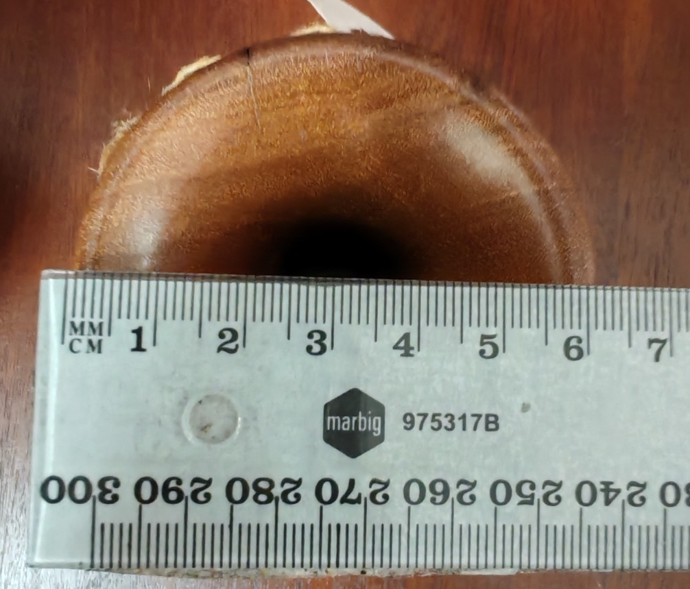 Vintage Australian Turned Timber Vase – Recycled Yellow Stringybark