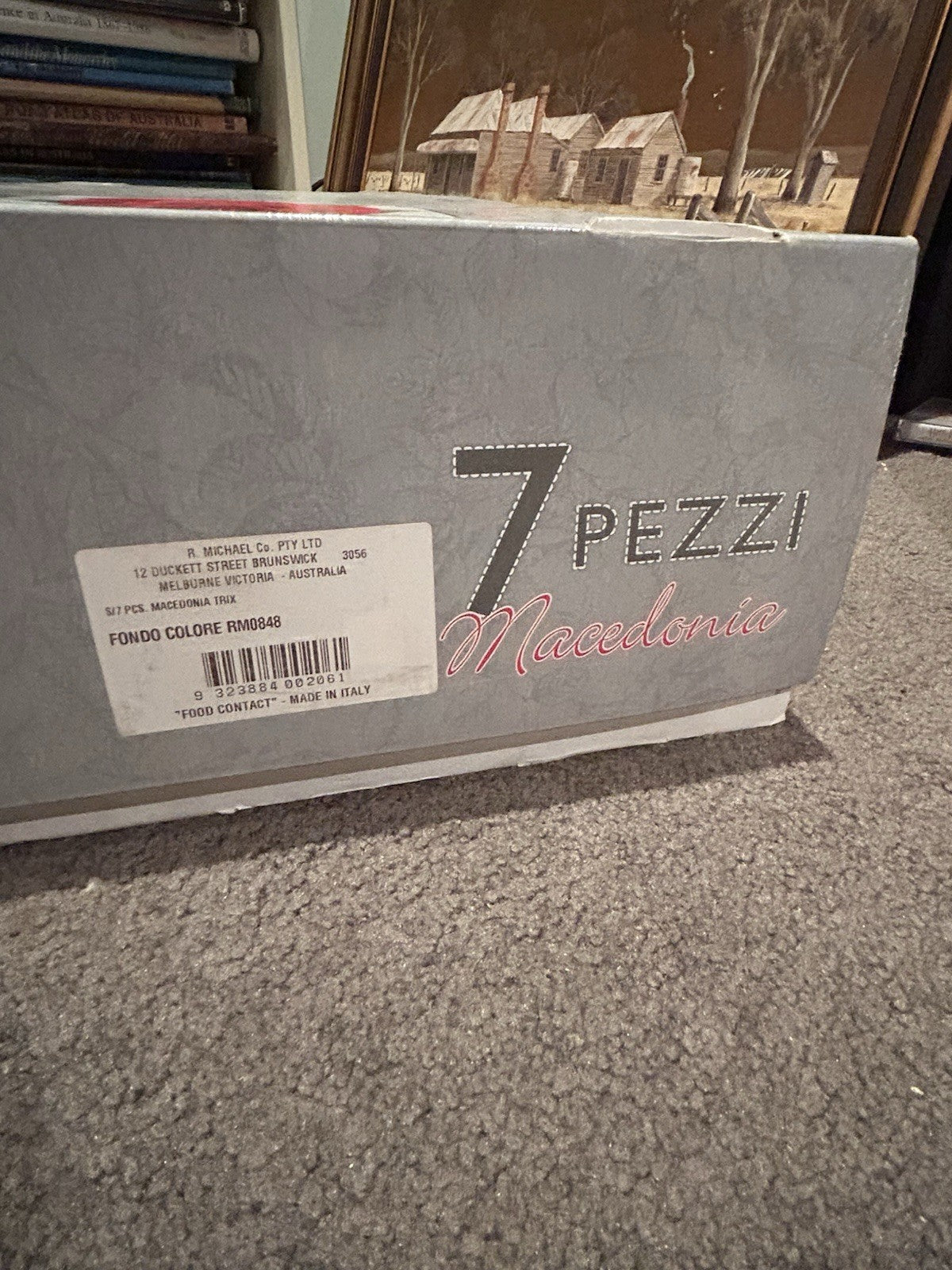 Le Rose Handmade Italian Crystal Dessert Set 7pc Macedonia Trix Boxed