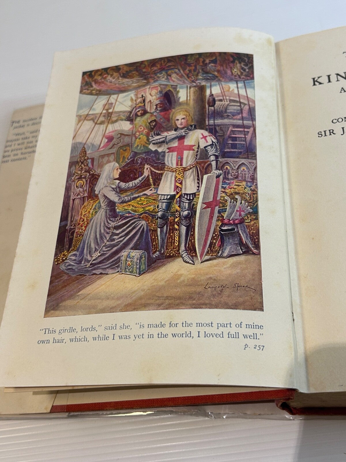 The Legends of King Arthur HC DJ Sir James Knowles Warne c.1949 340pp