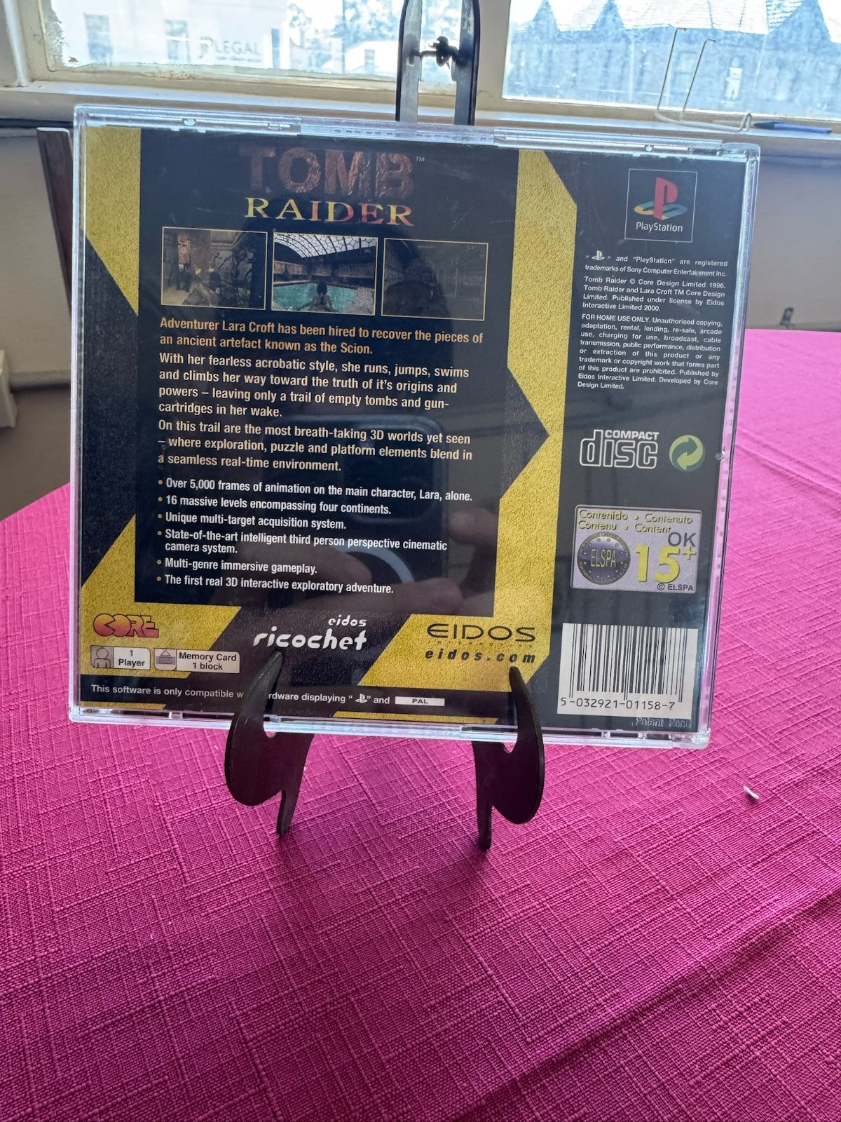 Tomb Raider PlayStation PS1 PAL – Value Series – Complete w Manual | 1996