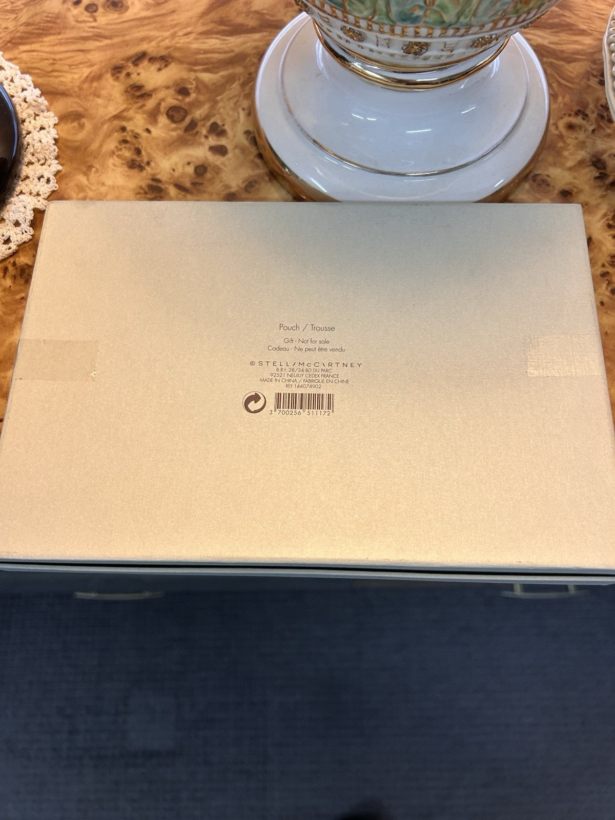 Stella McCartney Promo Gift Pouch Linen Cosmetic Clutch Boxed Rare