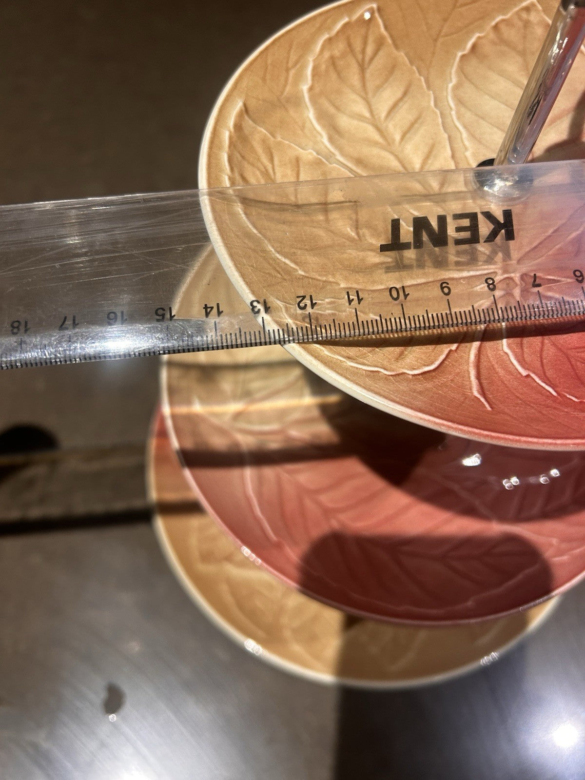 Royal Winton Grimwades Leaf Design 3 Tier Cake Stand Vintage England