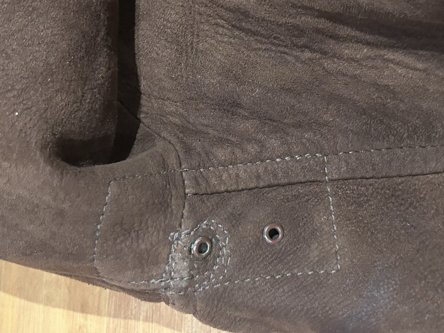 RM Williams Leather Drover Coat Size L Vintage 1980s Unlined Aussie Made