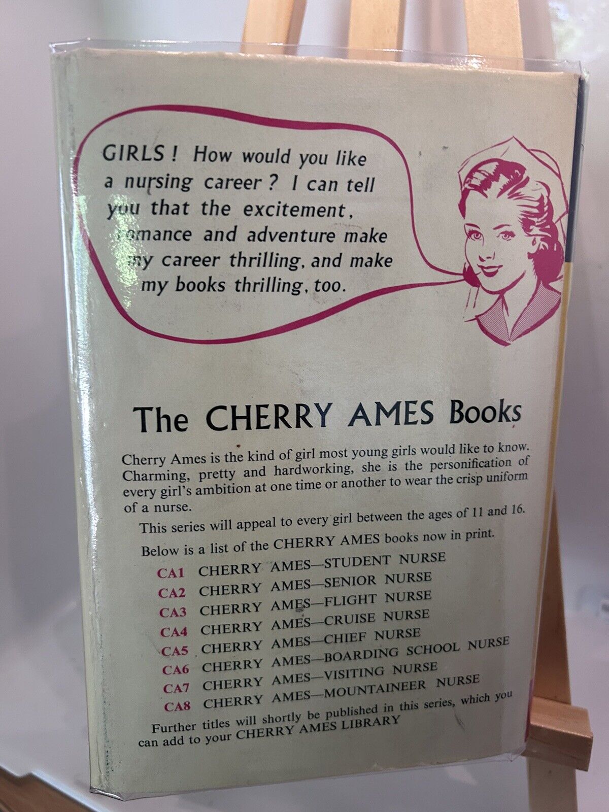 Vintage Cherry Ames Cruise Nurse - Helen Wells - Dust Jacket - 1957
