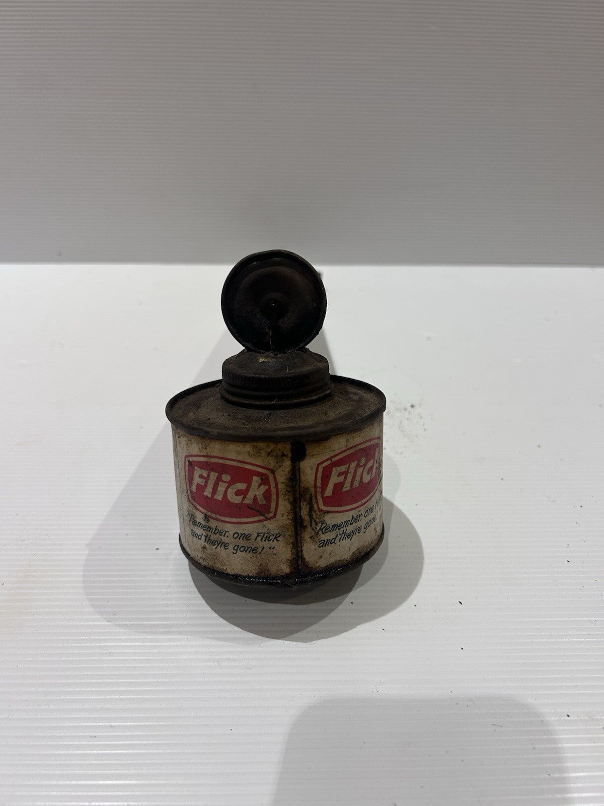 Vintage Flick Sprayer Tin Pump | Made in Hong Kong | Retro Insect Spray Can
