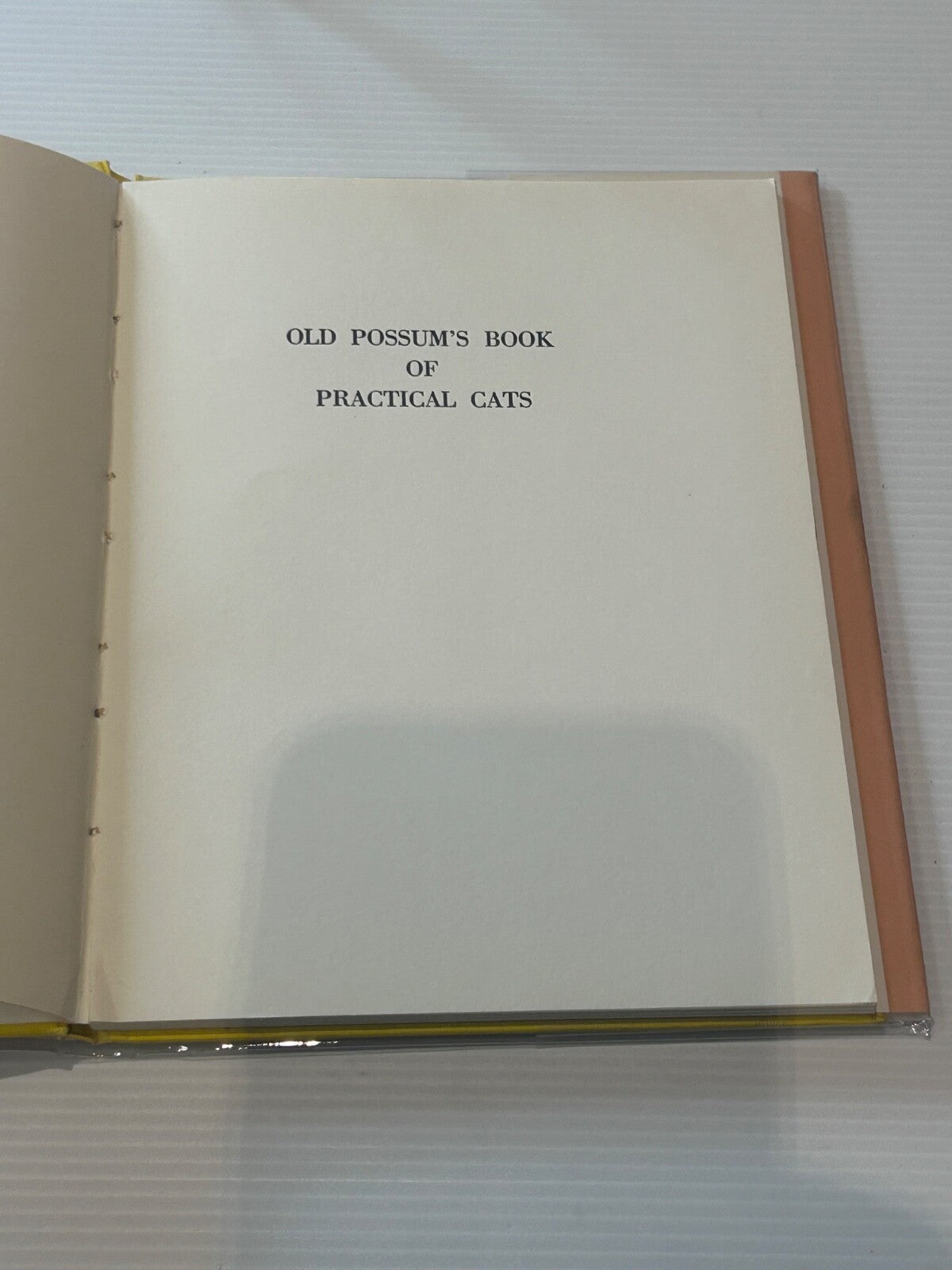 T.S. ELIOT, THOMAS STEARNS ELIOT Old Possum's Book of Practical Cats