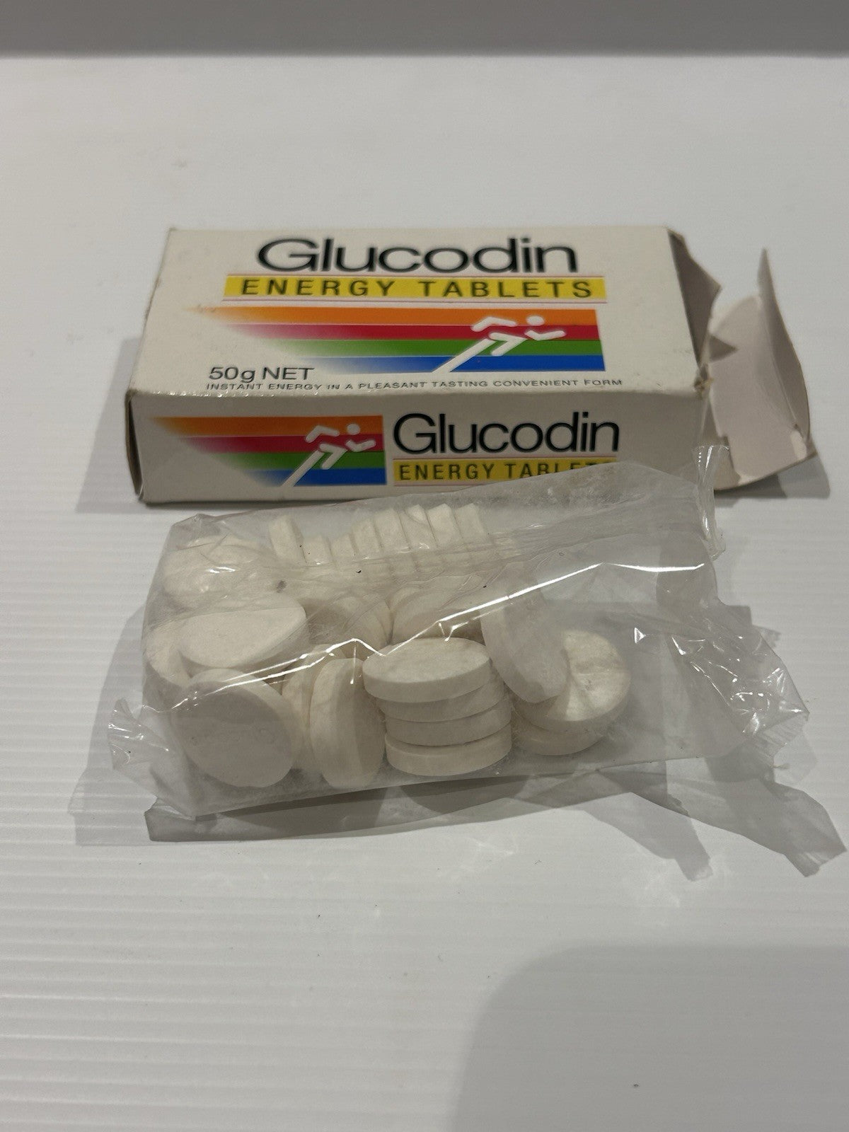 Vintage Glucodin Energy Tablets Box 50g Boots Healthcare 2000 Aussie Pack