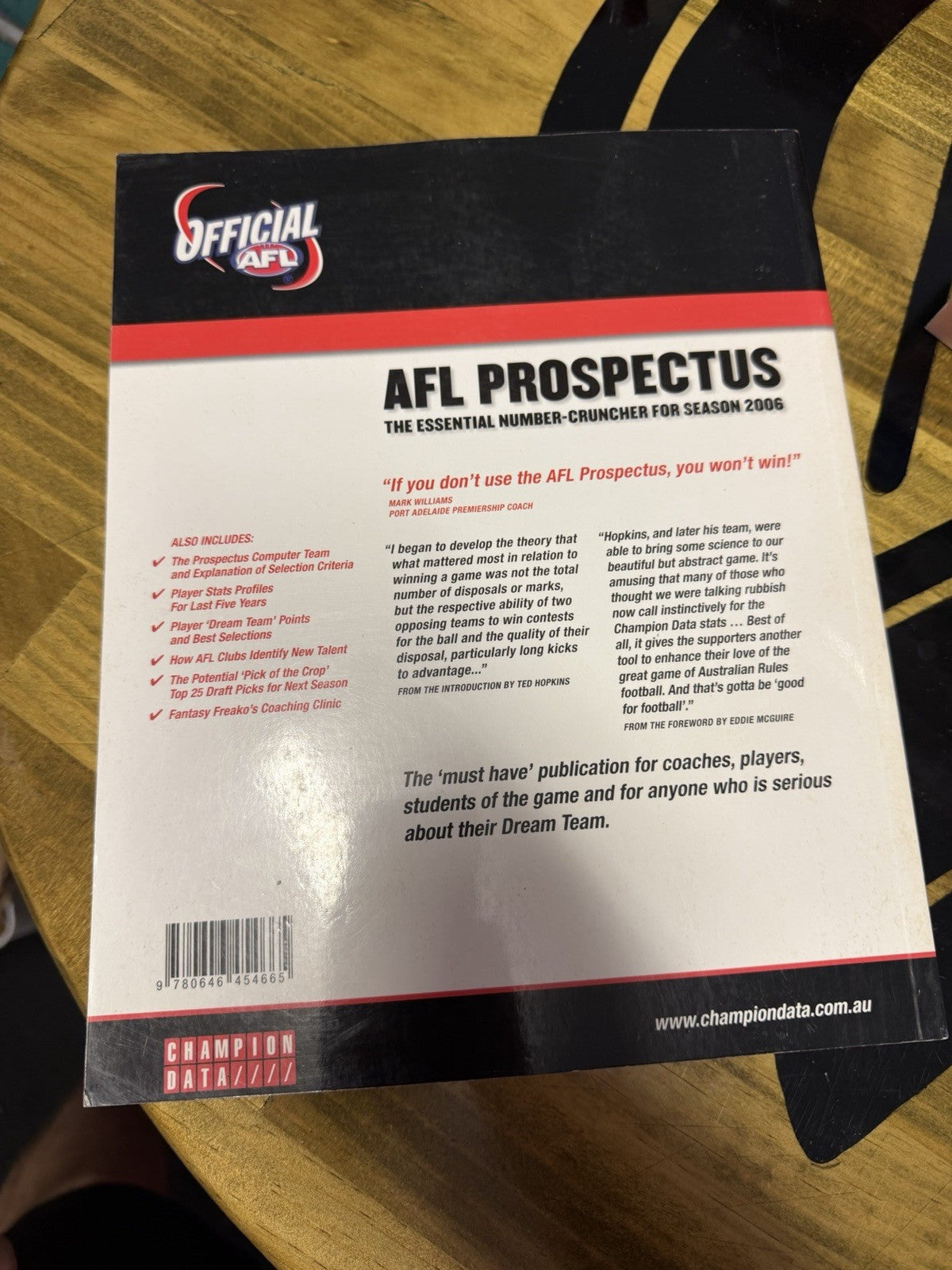 AFL Prospectus Complete Set 2006-2020 Champion Data 15 Books Stats Collection