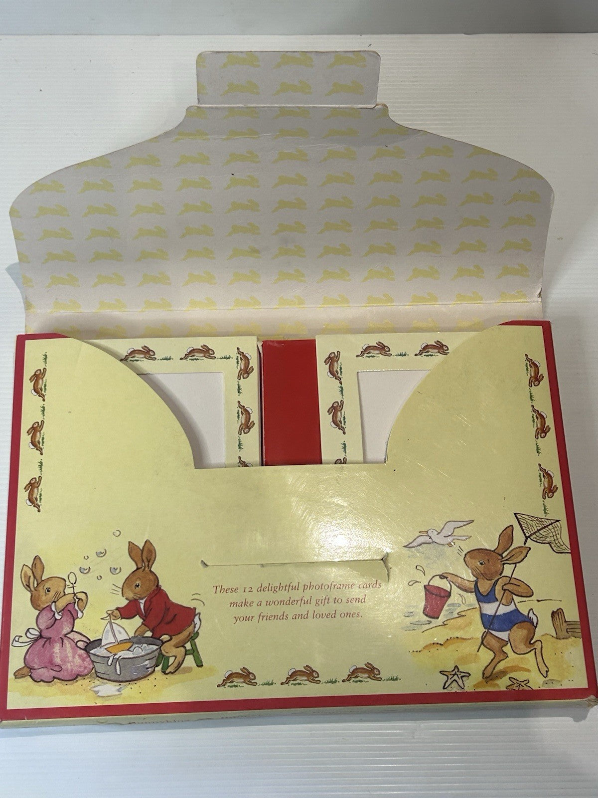 Royal Doulton Bunnykins Photo Frame Cards & Envelopes Set 1998 – 12 Cards
