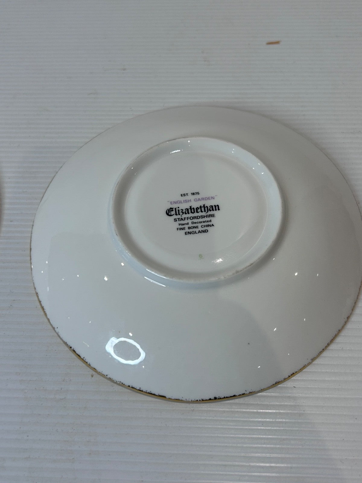 Elizabethan English Garden Saucer Fine Bone China Staffordshire England