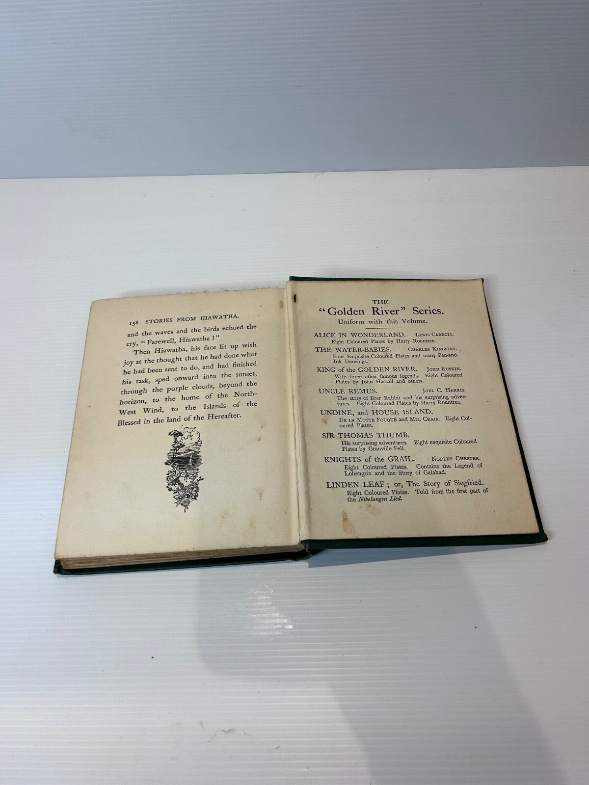 Stories from Hiawatha c1920s HC Illustrated Innes Fripp Golden River Series