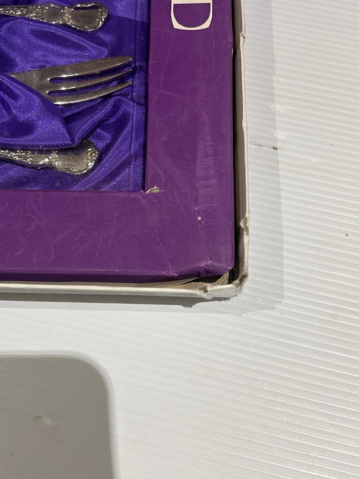 Vintage RODD Camille Silver Plate Dessert Pastry Cake Forks Set of 6 Boxed