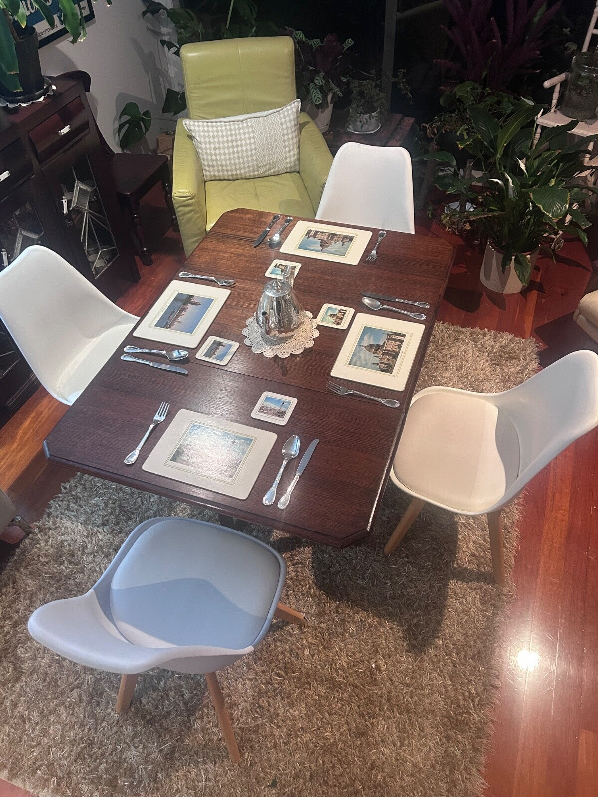 Antique Drop-Leaf Dining Table | Early 20th Century | Restored | – 90cm x 140cm