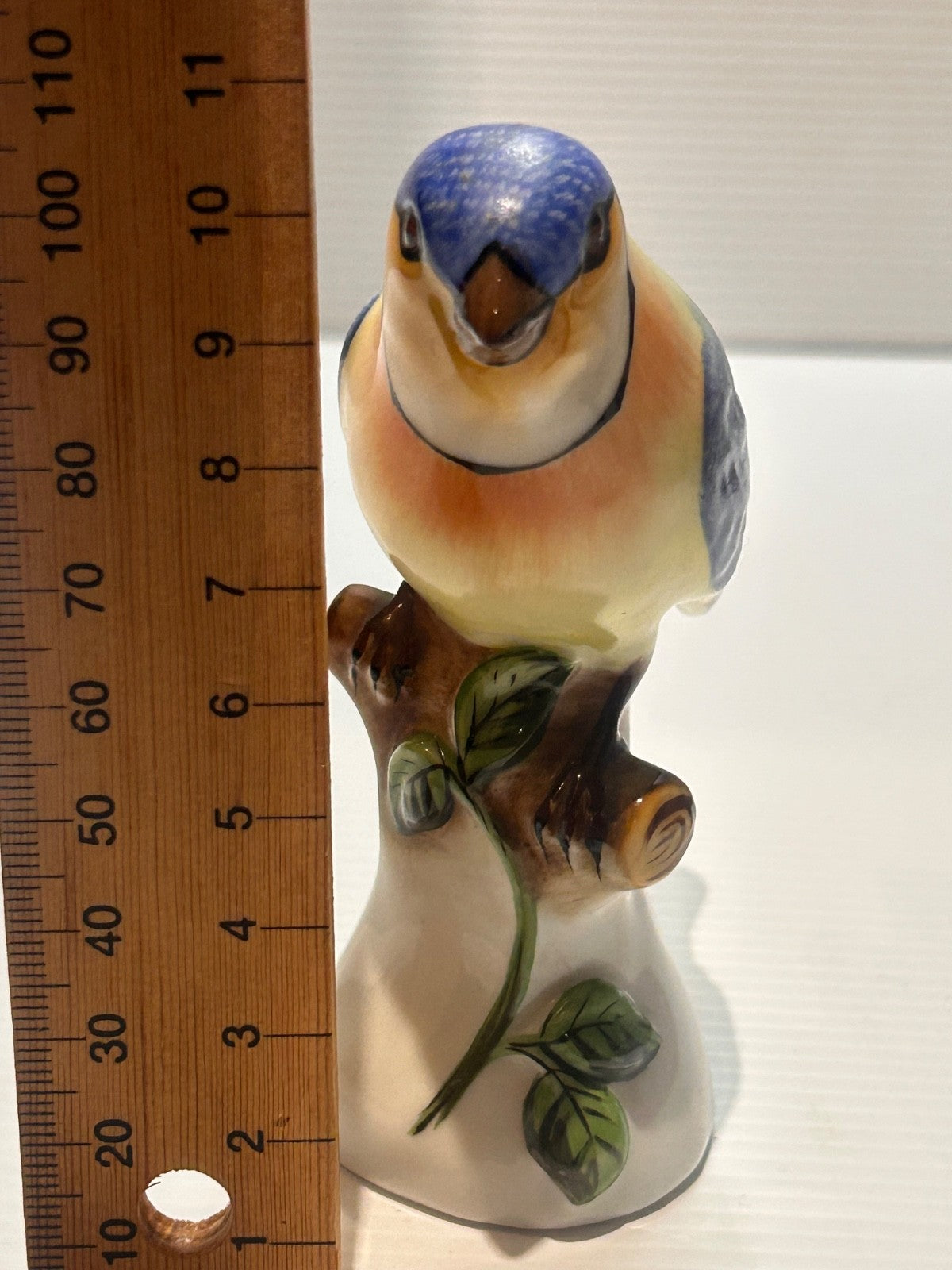 Herend Hungary 5043 Blue Tit Bird Figurine Handpainted Porcelain 10.5cm #65