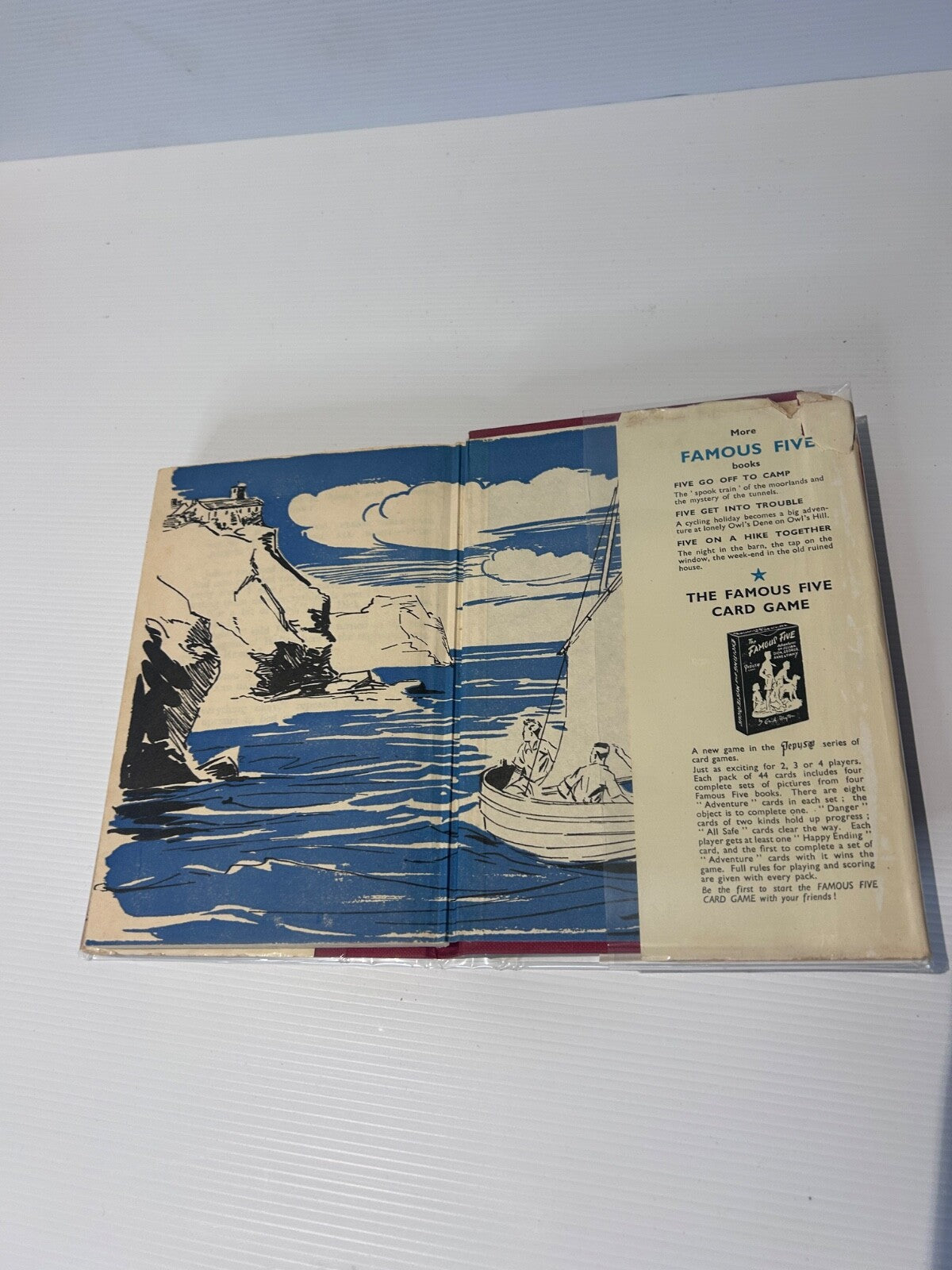 Five Fall Into Adventure Enid Blyton 1953 HC DJ 4th Impression H&S Famous Five