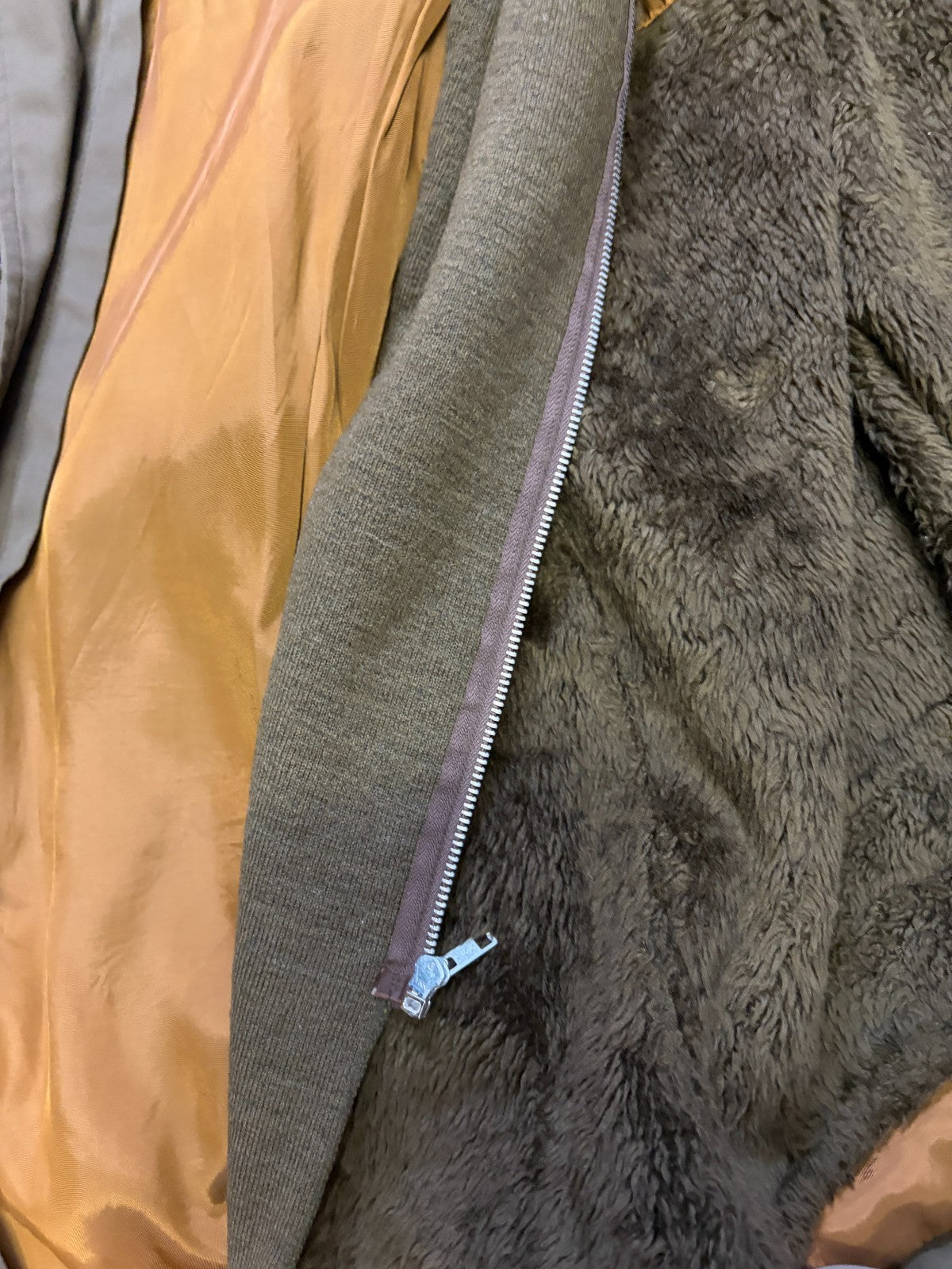 Vintage Oratop Trimtex Winter Coat Detachable Hood Faux Fur Liner Brown