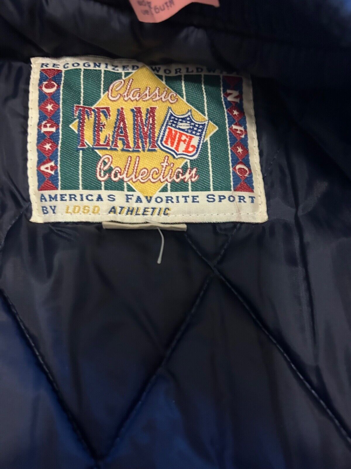 Vintage 1990s NFL Dallas Cowboys Varsity Jacket Adult XLarge Navy/Grey Wool