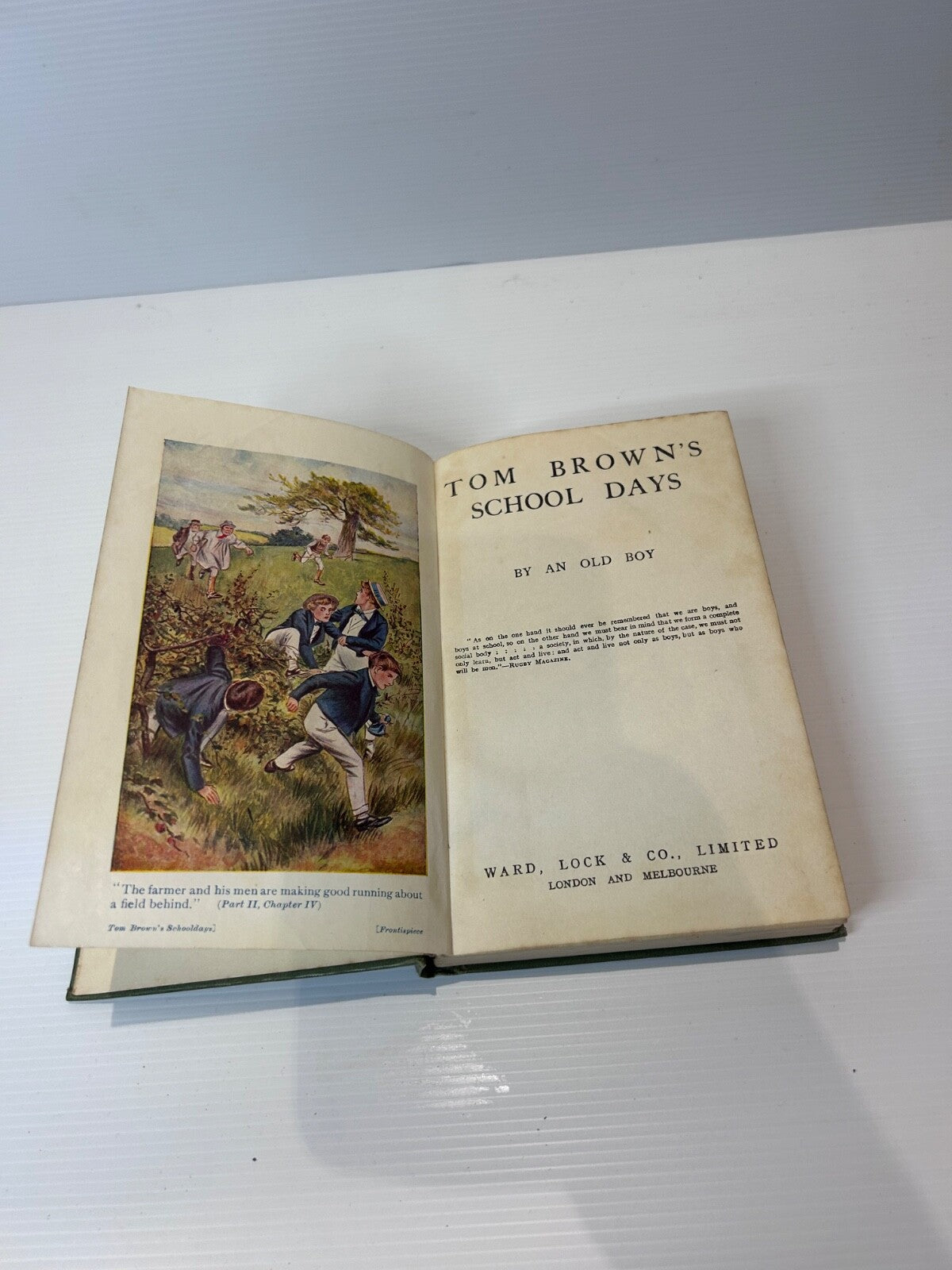 Tom Brown’s School Days Thomas Hughes HC Ward Lock Illustrated c1920s
