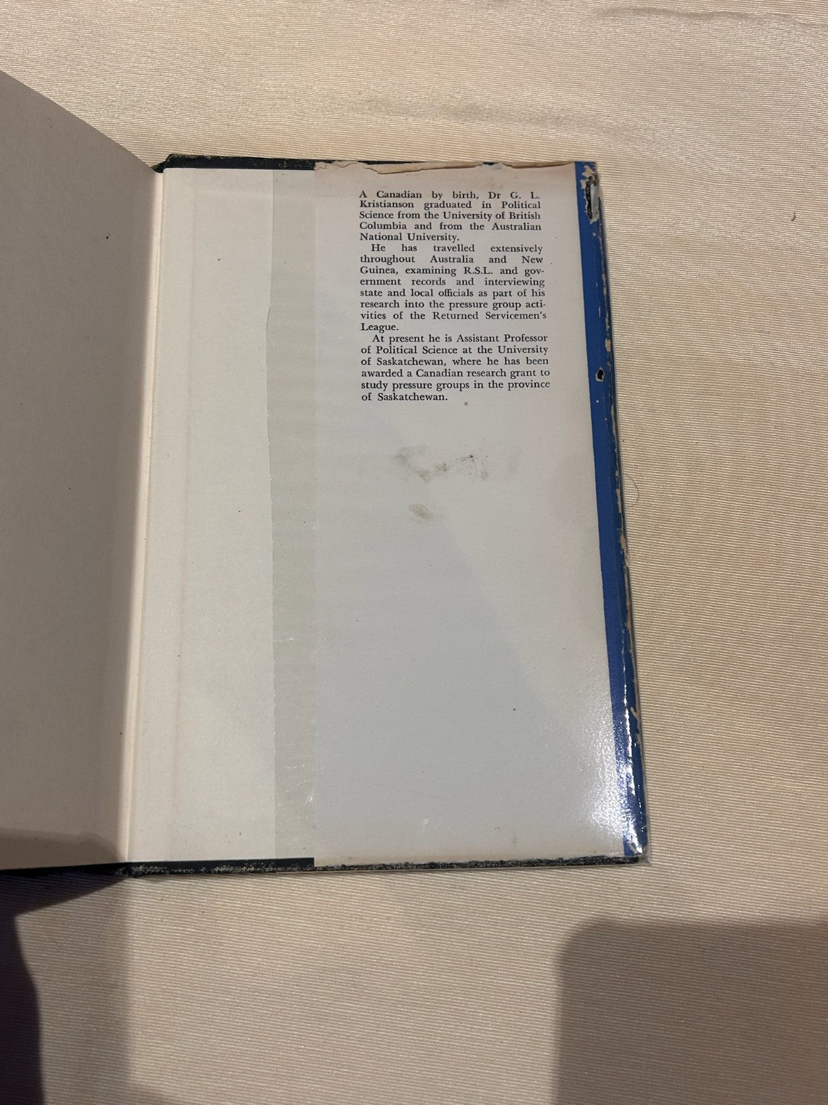 The Politics of Patriotism – G. L. Kristianson | Vintage Hardback