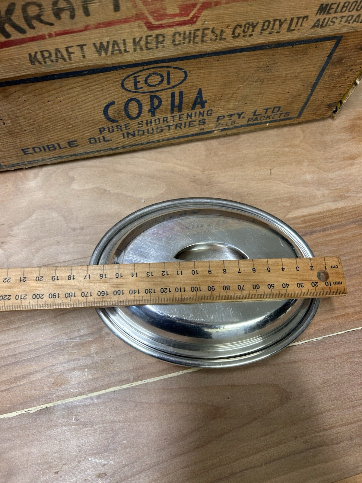 Stokes & Sons EPNS Lid 17cm Vintage Australian Hotelware c1935–1955