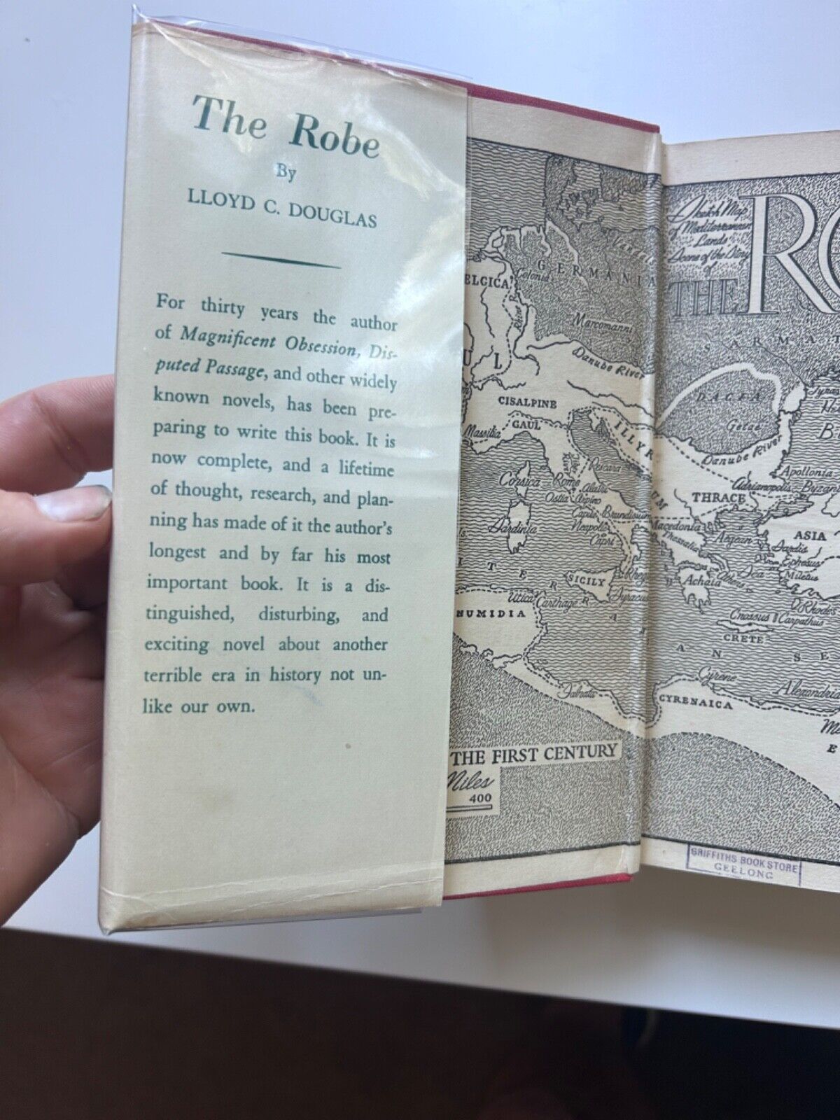 The Robe - Lloyd C. Douglas 1st Edition 1943 RARE Dust Jacket