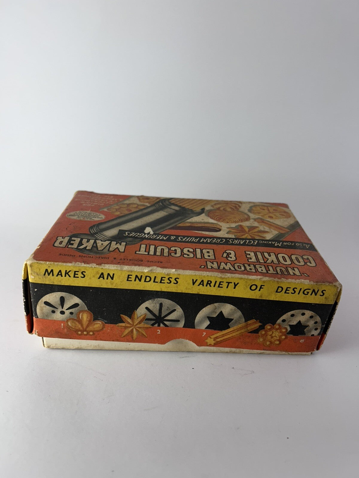 NUTBROWN Vintage Cookie & Biscuit Maker Original Box English Origin Kitchenalia