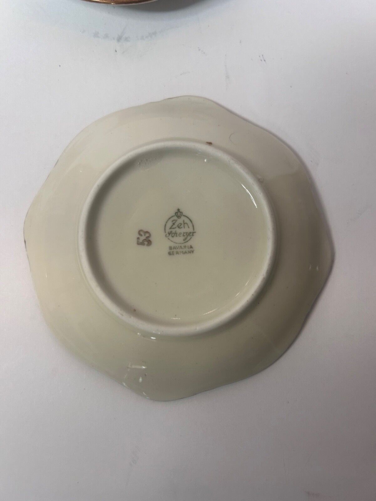 Zeh Scherzer 4 x Pin Small Dish Bavaria Germany approx 9 cm Vintage