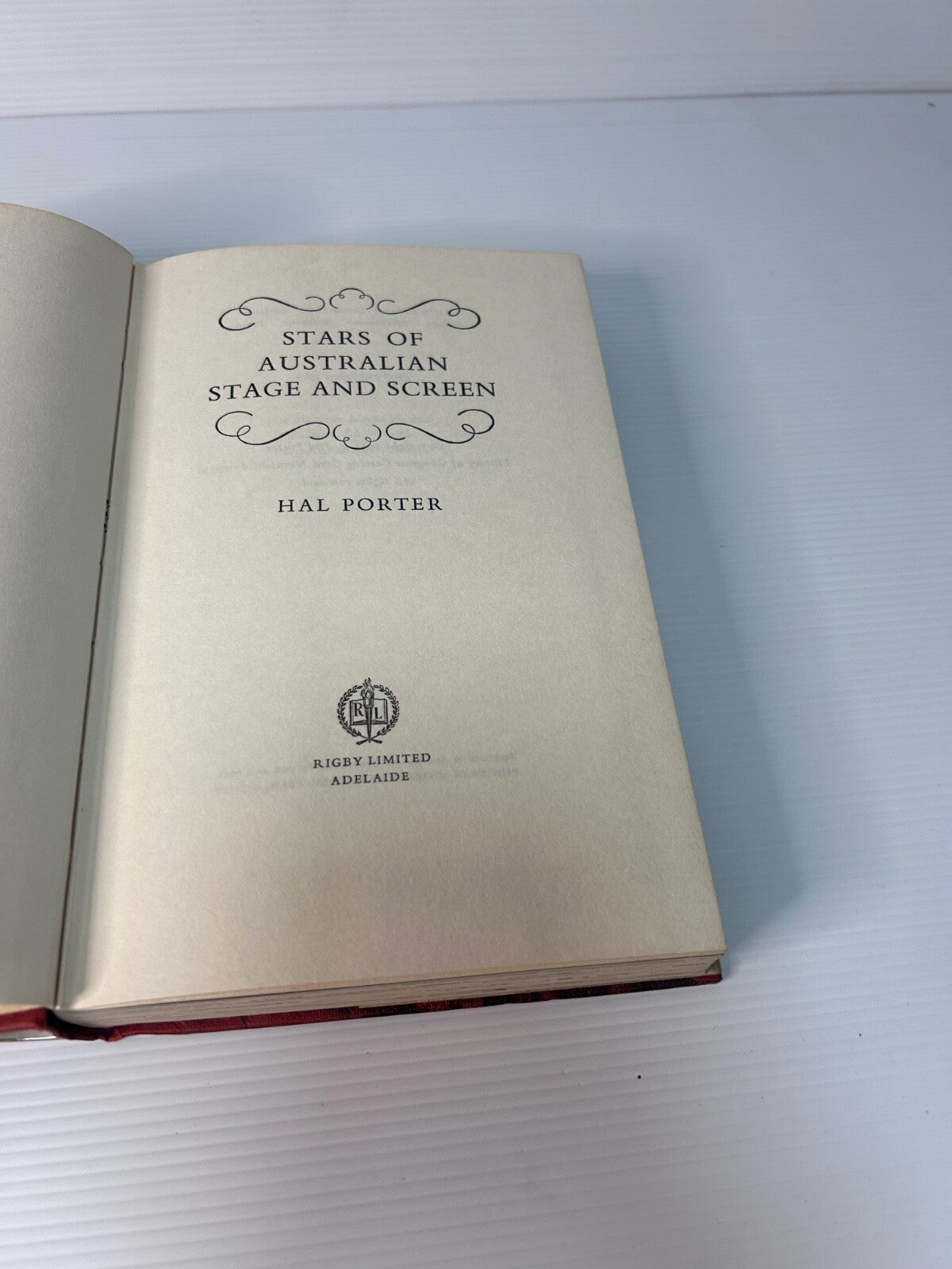 Stars of Australian Stage & Screen Hal Porter 1965 HC DJ Rigby 1st Ed