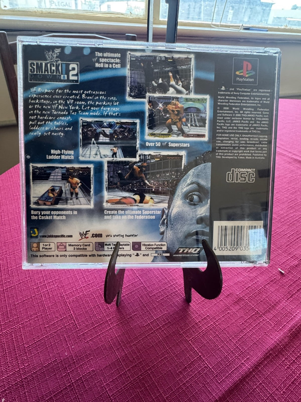 WWF SmackDown! 2 PlayStation PS1 PAL – Complete w Case, Disc & Manual | 2000