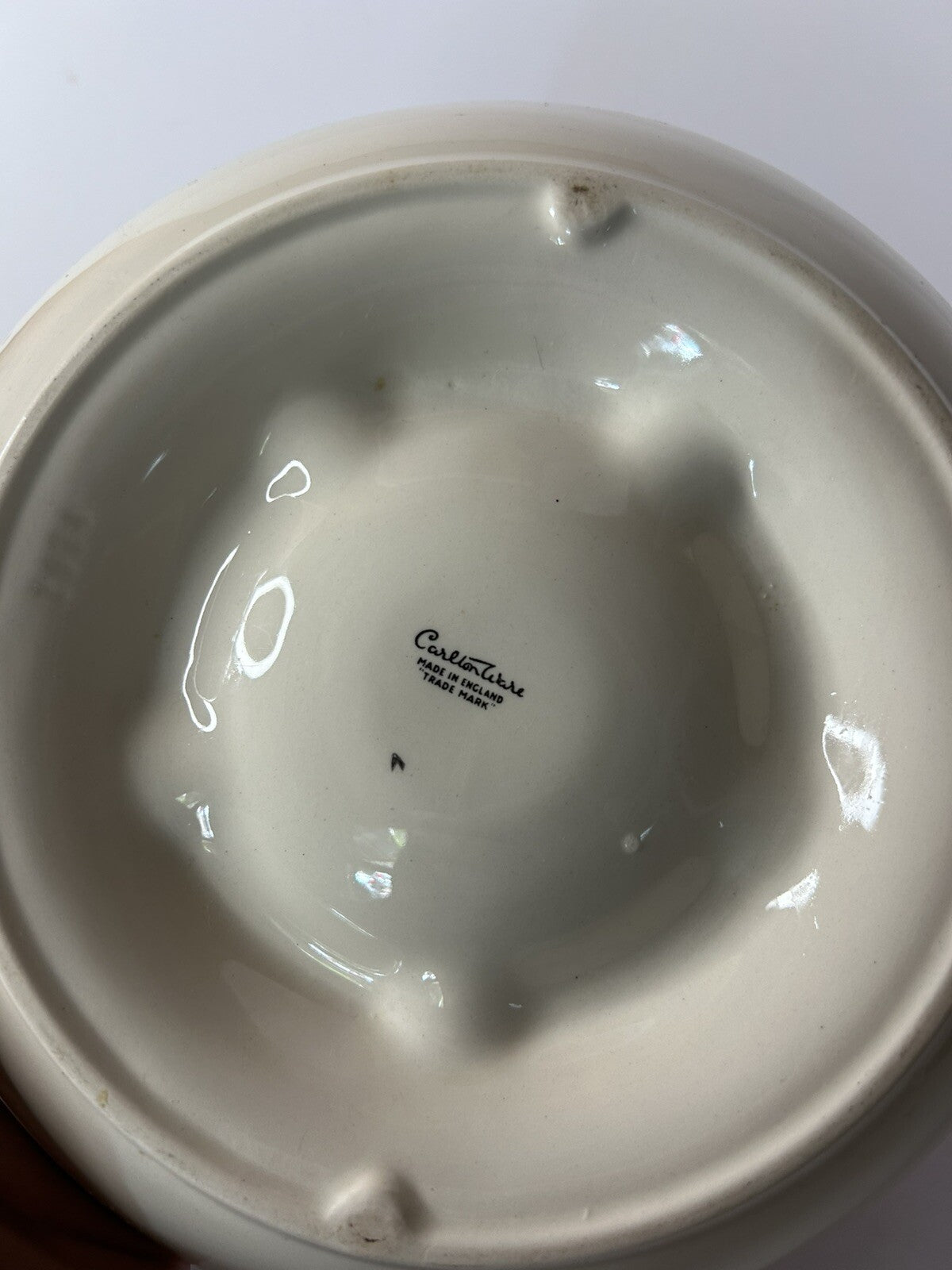 Vintage Haig Scotch Whisky 8" Ashtray Red Round Ceramic Carlton Ware England