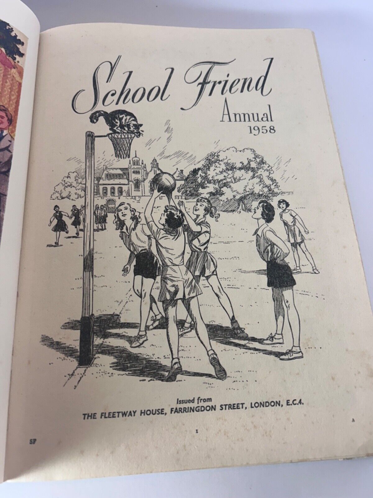2 x School Friend Annuals 1958 & 1960 Hardcover Book Vintage