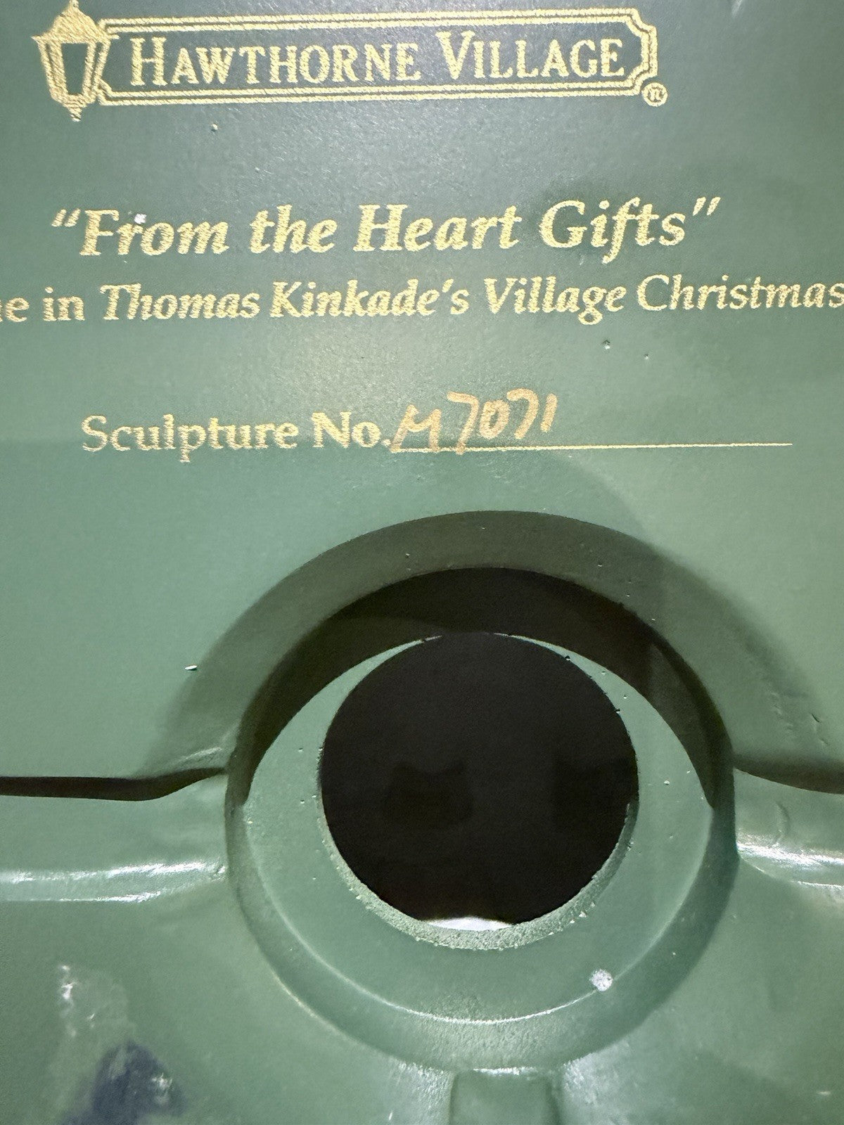 Hawthorne Village From the Heart Gifts Thomas Kinkade w/ COA No Cord