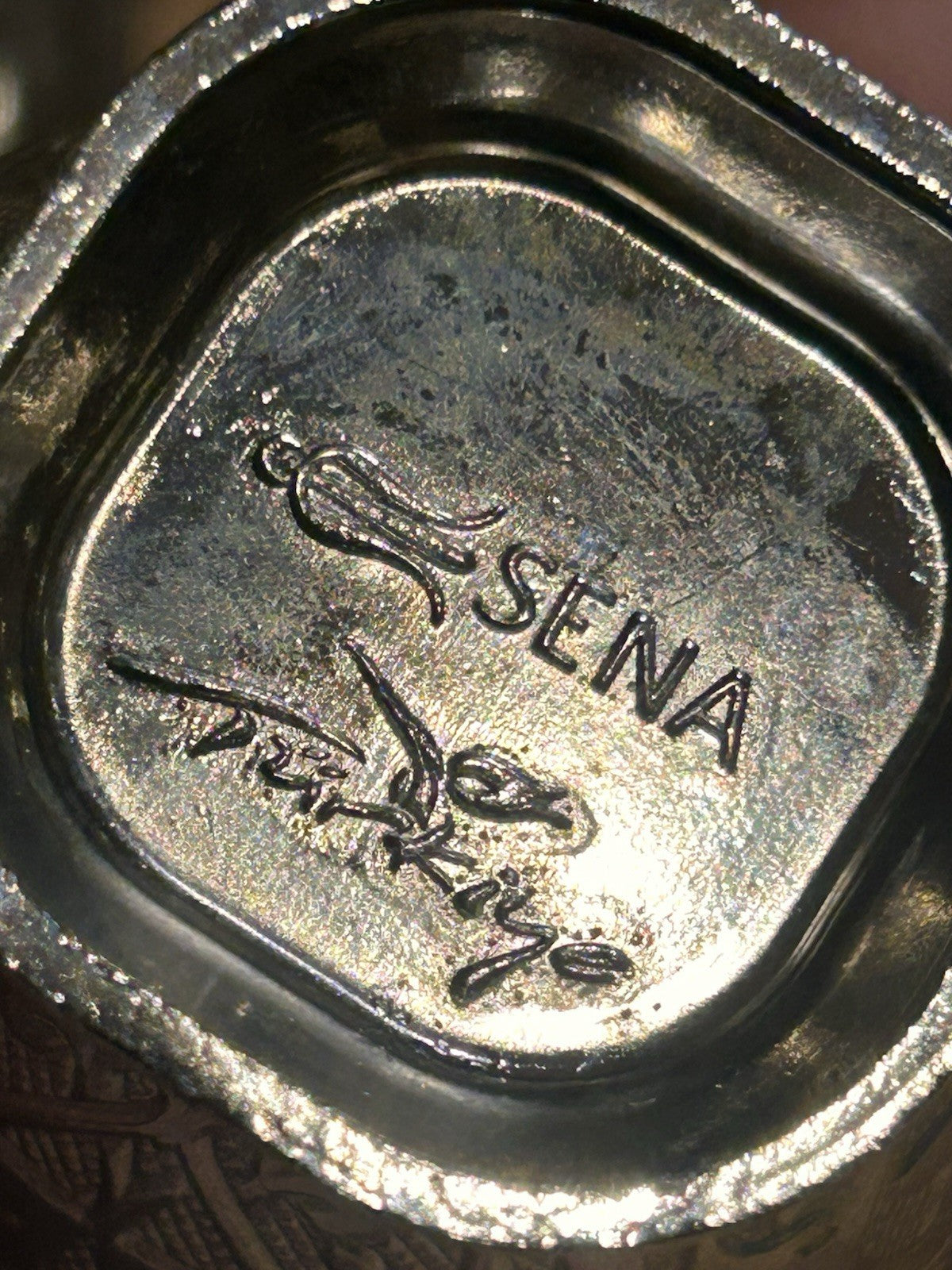 Vintage Turkish Dallah Coffee Set SENA Türkiye Tray Cups Ornate 8 Piece Set