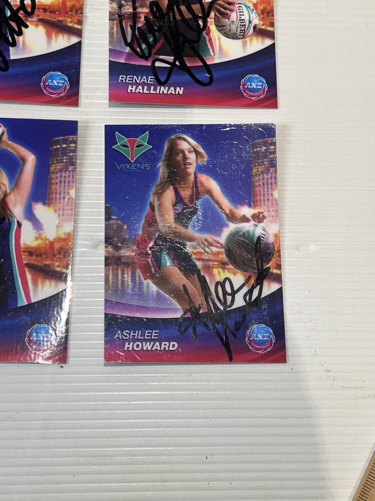 2009 Melbourne Vixens Signed Card Set Netball Premiers McMahon Chatfield