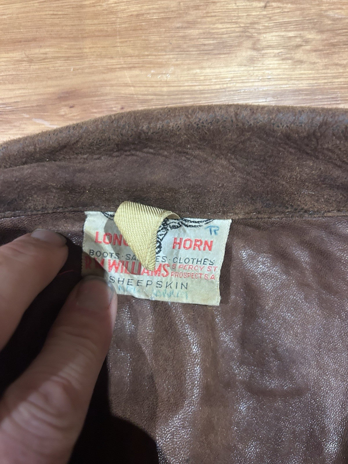 RM Williams Leather Drover Coat Size L Vintage 1980s Unlined Aussie Made