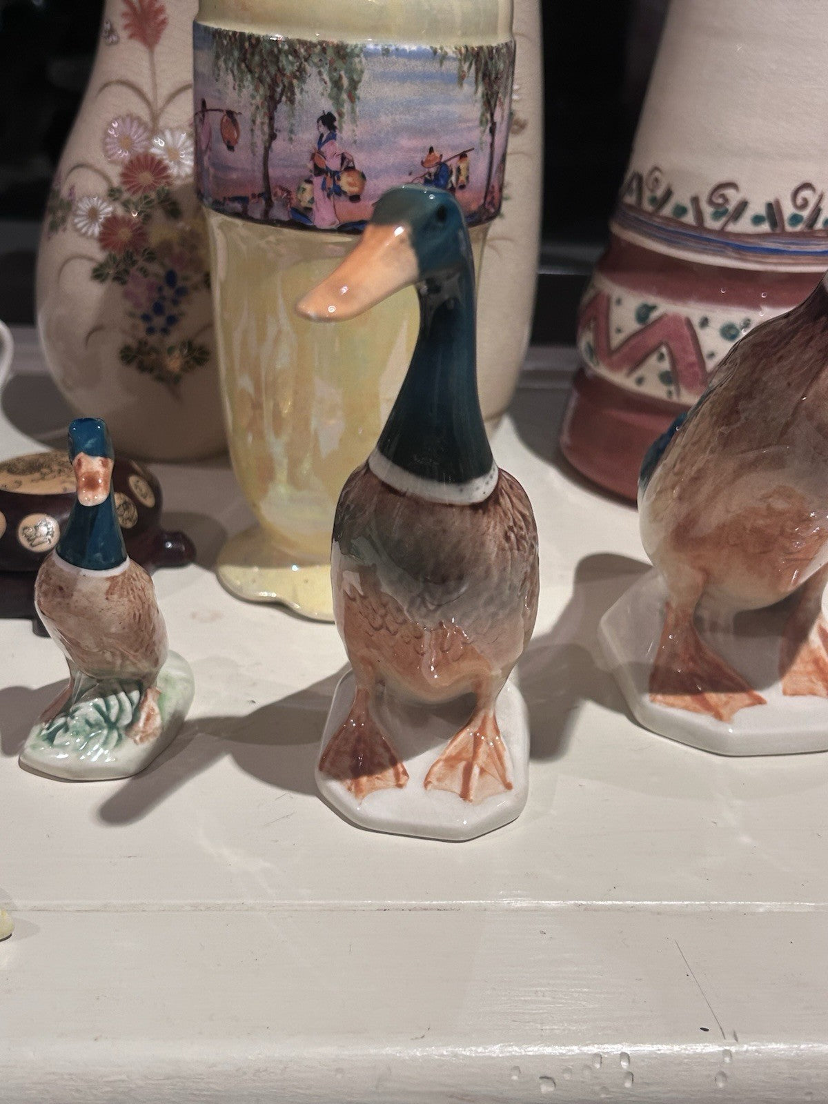 Vintage Beswick England Mallard Duck Trio – Models 756/1, 756/2, 756/3 C1950/60s