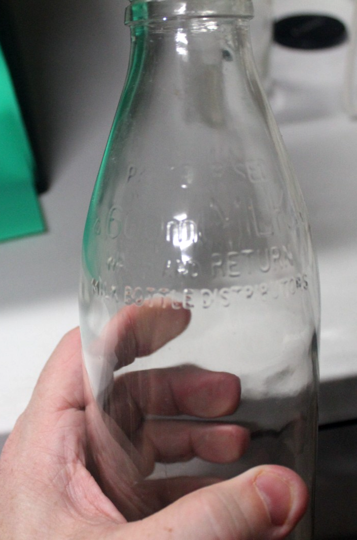 Vintage Glass Milk Bottles & Wire Carrier Set | Australian Dairy History