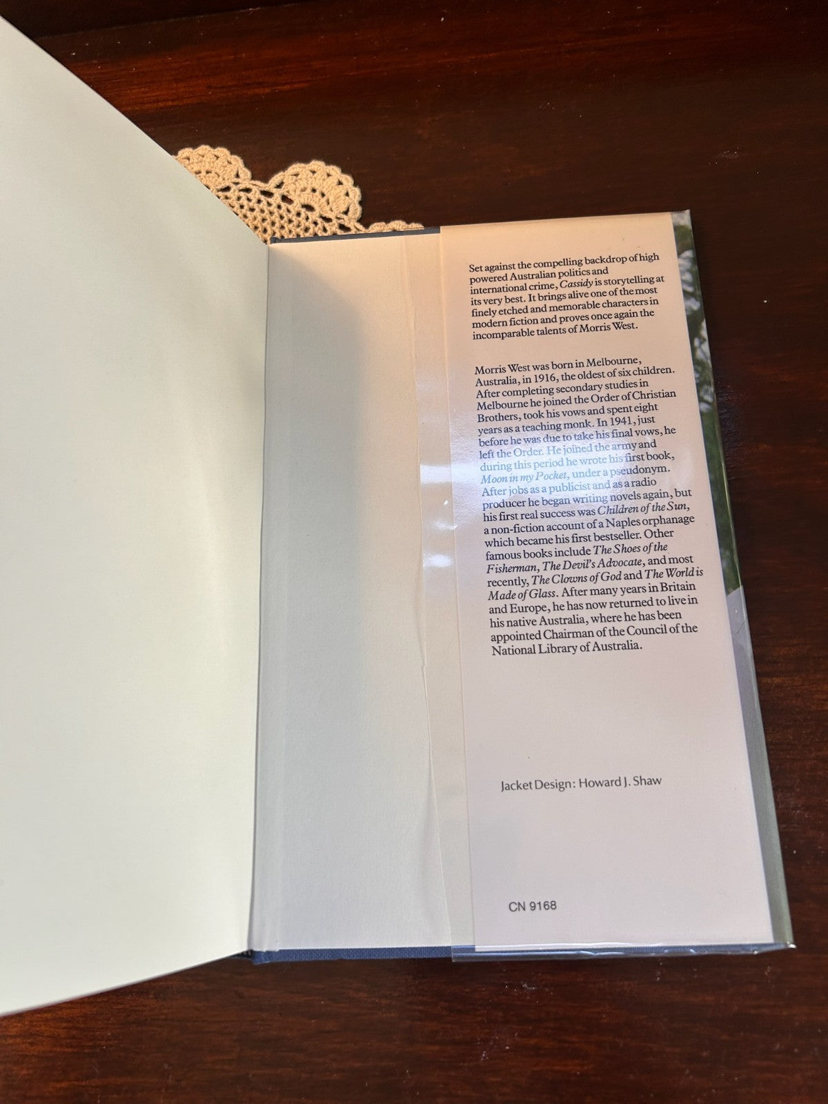 Cassidy - Morris West - 1986 Hardcover Guild Publishing London (BCE)