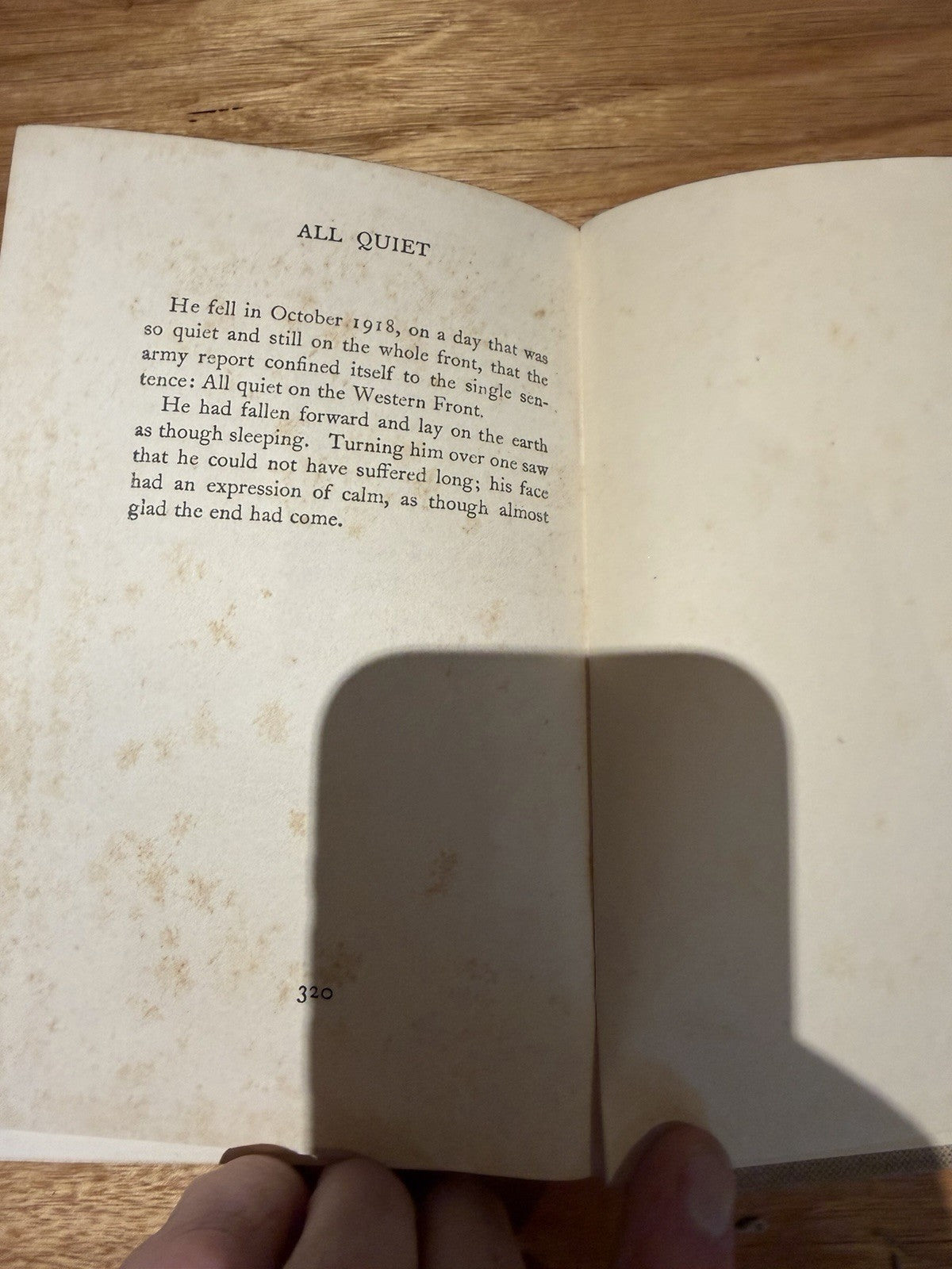 All Quiet on the Western Front Erich Maria Remarque 1929 Putnam Early UK Edition