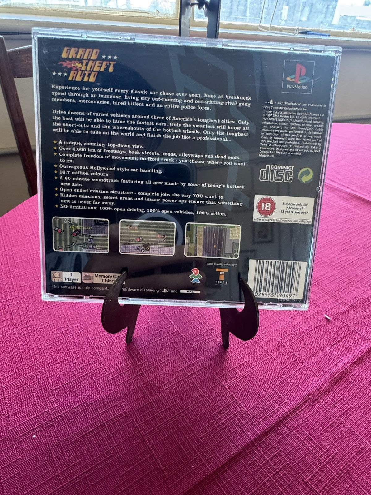 Grand Theft Auto PS1 PAL – Complete w Case & Disc (Value Series) | 1998