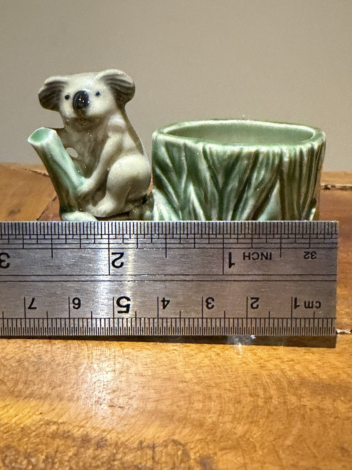 Wade Koala Toothpick Holder 1950s Porcelain Tree Stump Vase Made in England