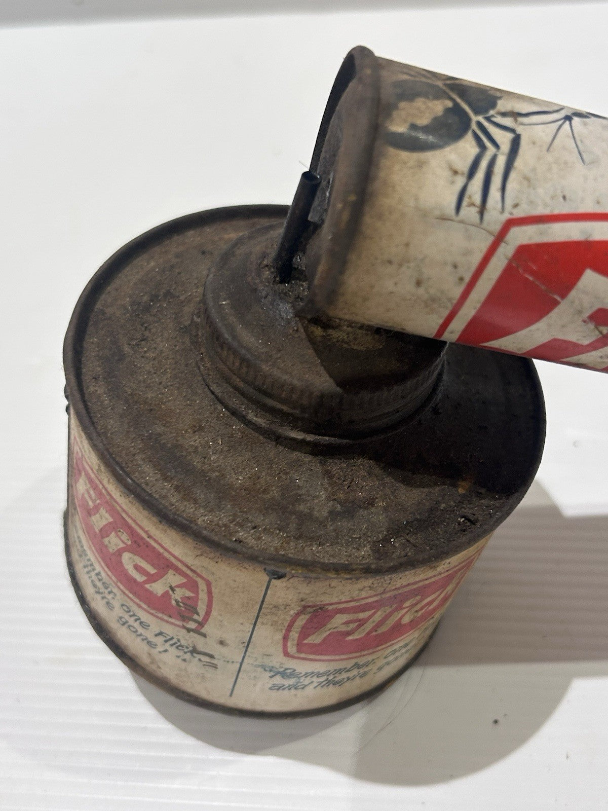 Vintage Flick Sprayer Tin Pump | Made in Hong Kong | Retro Insect Spray Can