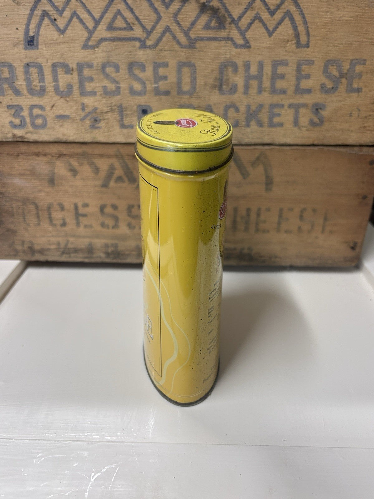 Bundaberg Rum Fudge Tin 275g Gran’s Yellow Vintage Style Collectible 2005