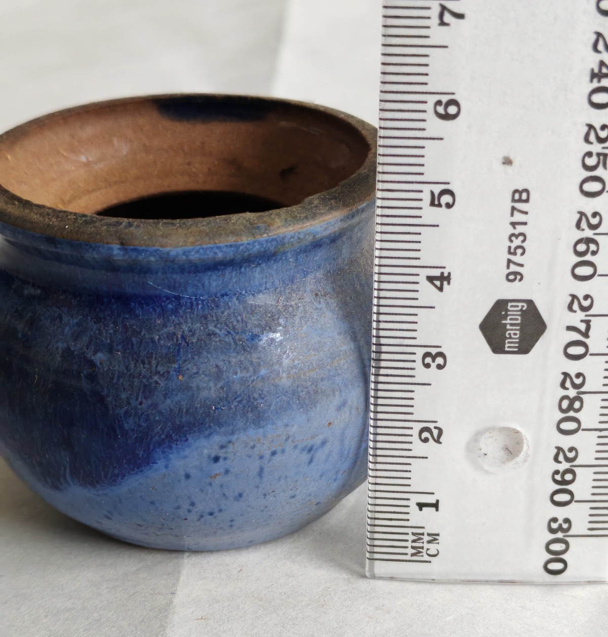 Vintage Studio Pottery Lidded Jar Set – Deep Cobalt Blue Glaze