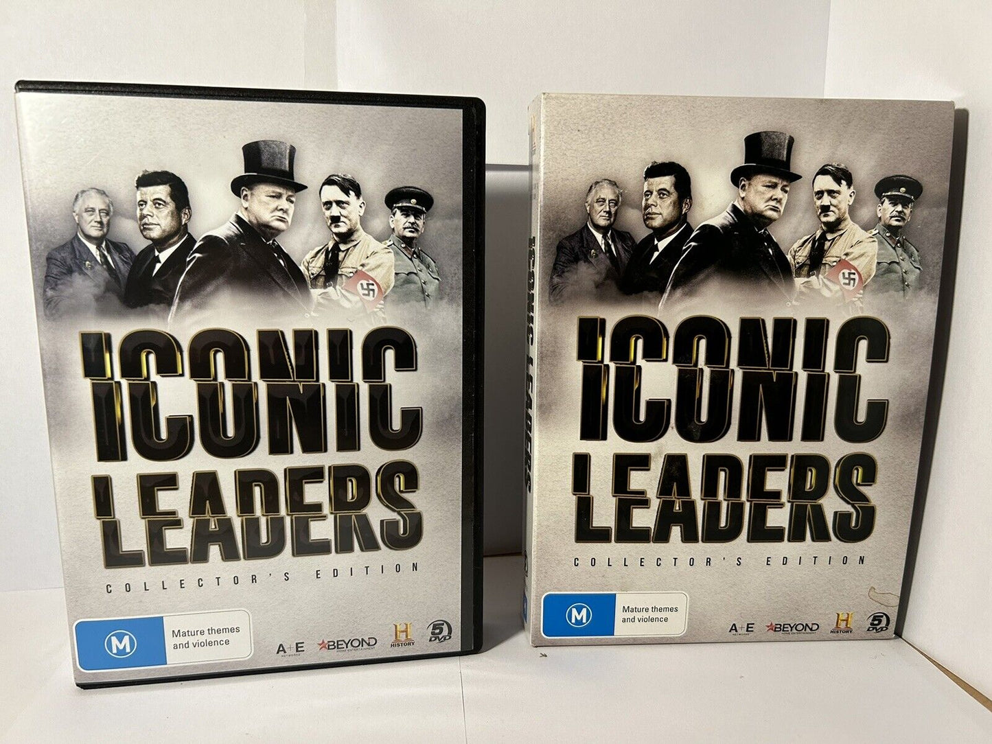 Iconic Leaders 5 Disc Box set. Region 4 (DVD, 2019)