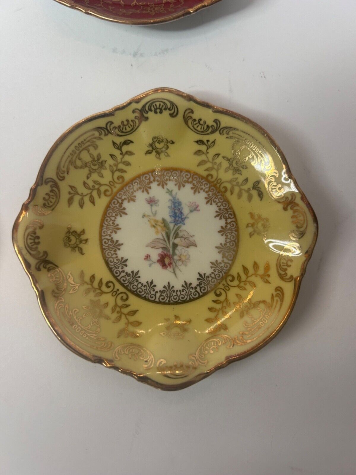 Zeh Scherzer 4 x Pin Small Dish Bavaria Germany approx 9 cm Vintage