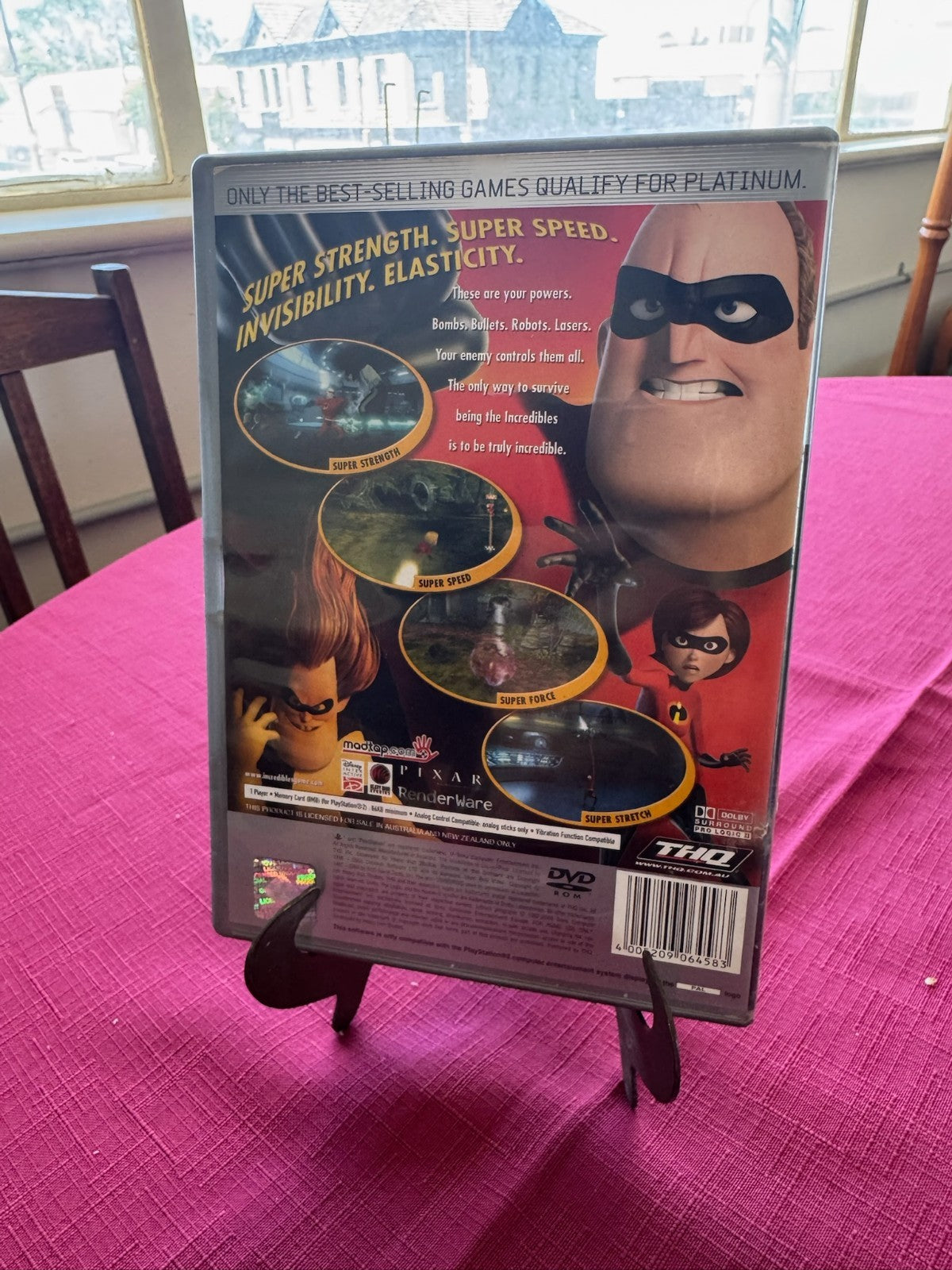 The Incredibles PS2 PAL Platinum – Complete w Case & Disc | Pixar Disney | 2004