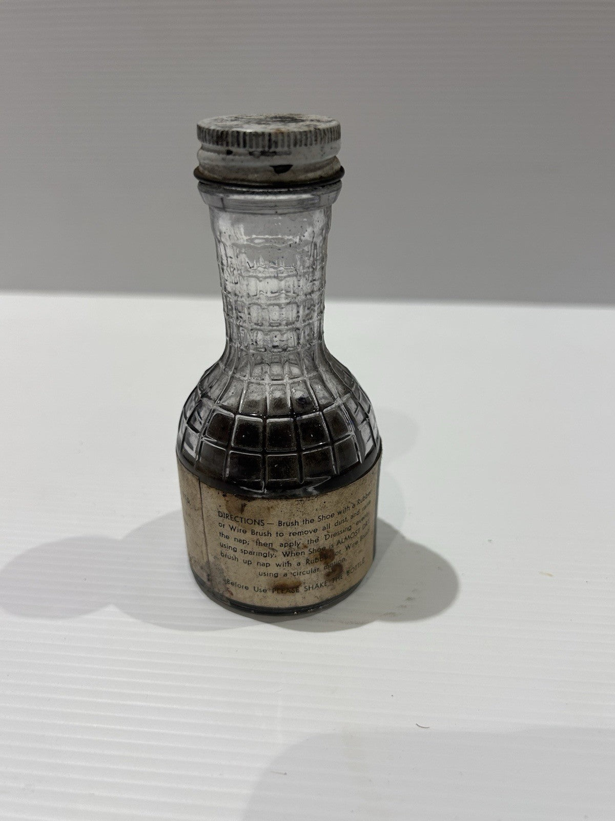 Vintage Meltonian Black Suede Cleaner Bottle 1950s Williamstown VIC
