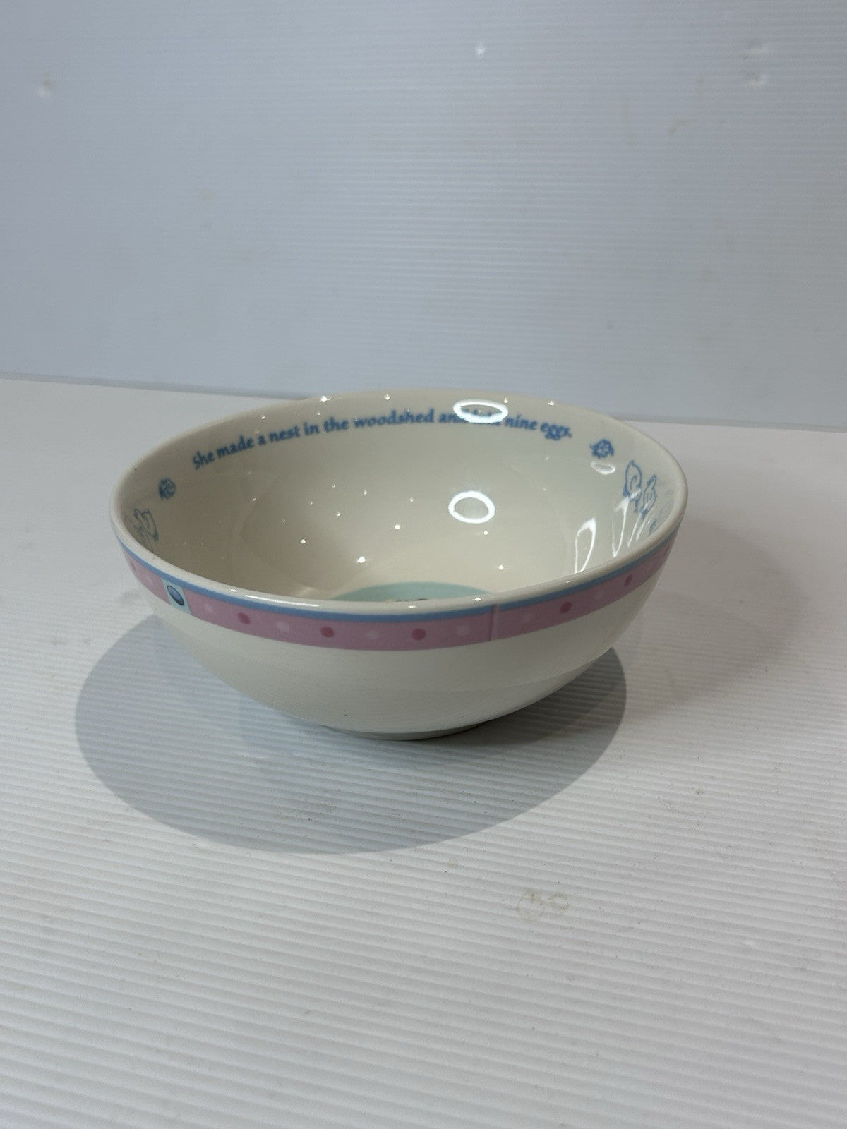 Wedgwood Jemima Puddle-Duck Bowl Beatrix Potter 2003 Peter Rabbit Nursery