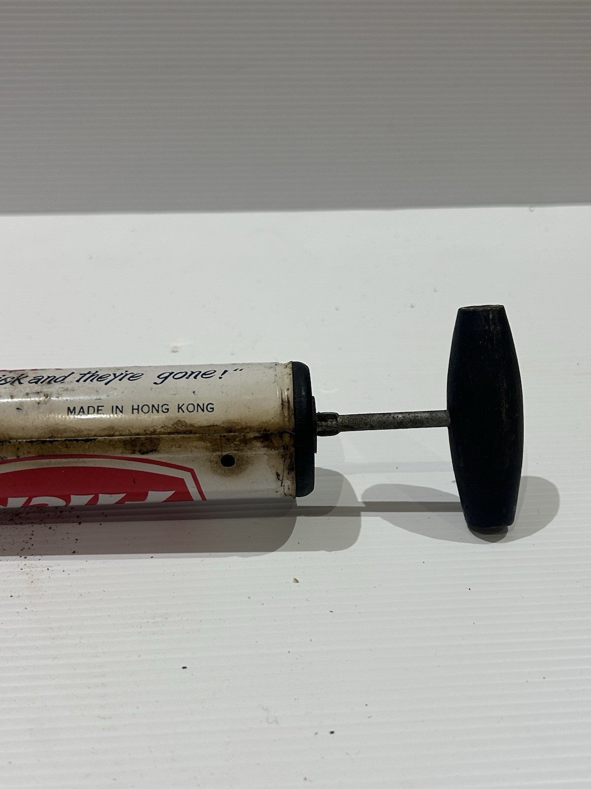 Vintage Flick Sprayer Tin Pump | Made in Hong Kong | Retro Insect Spray Can
